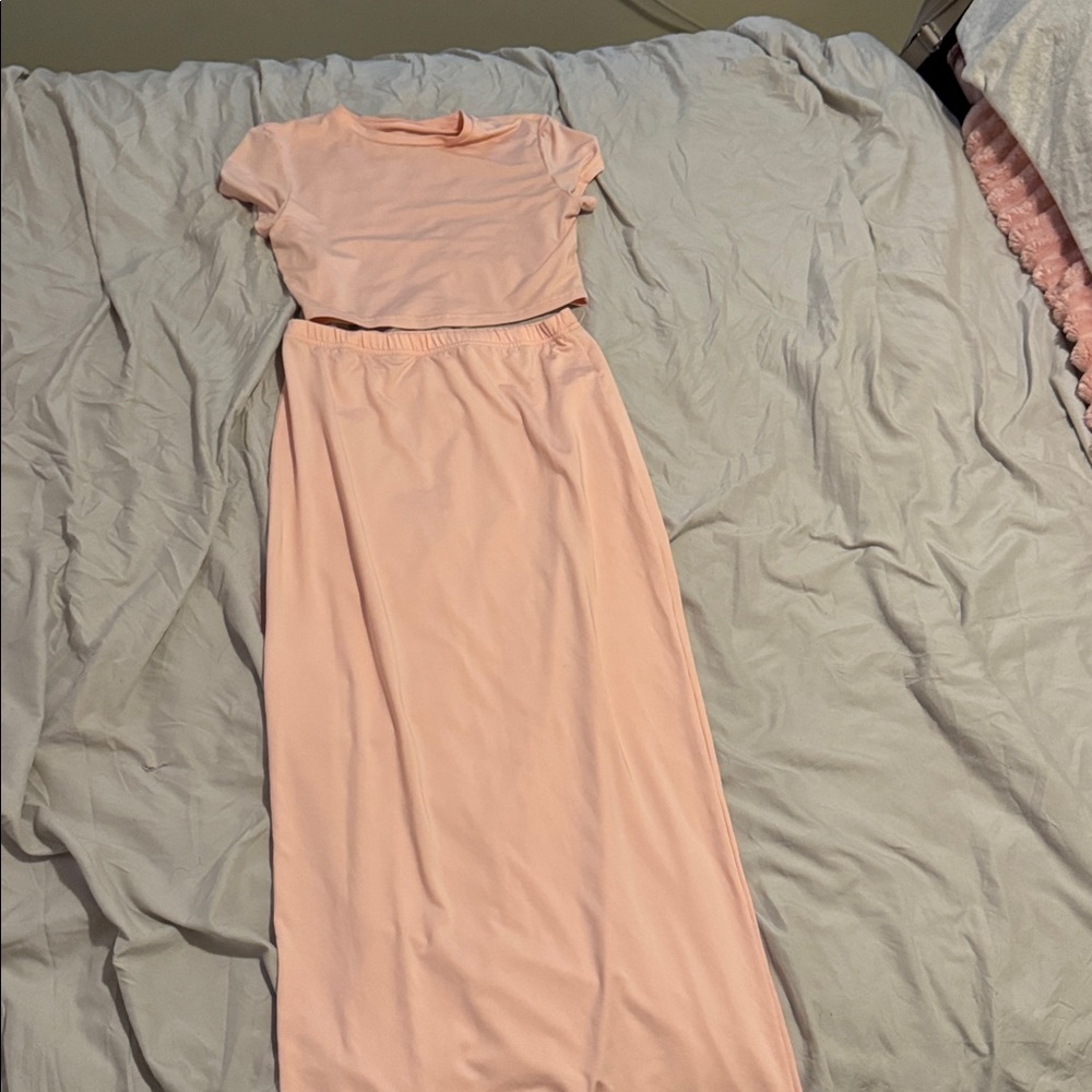 SHEIN Pink Two-Piece Dress